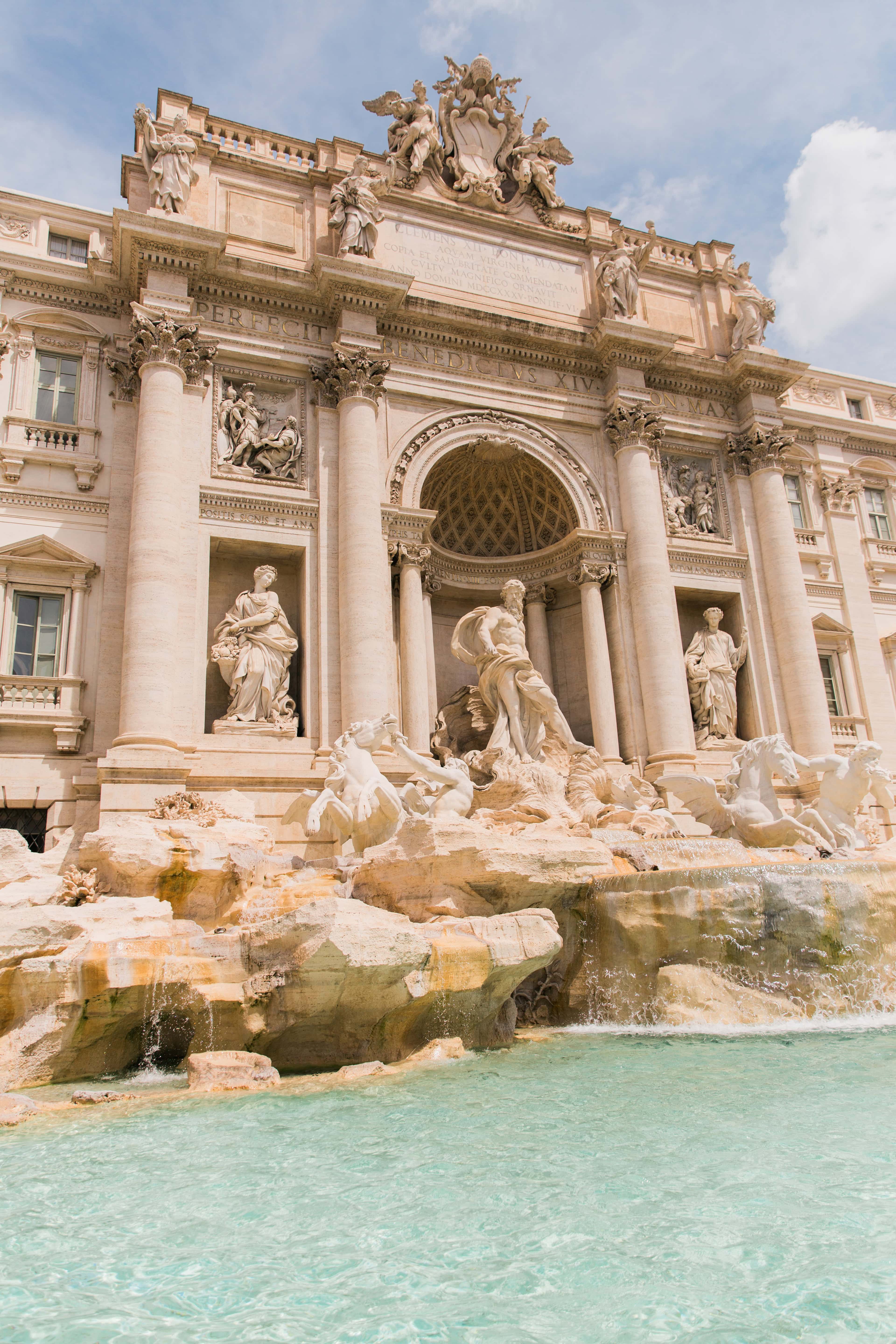 the Trevi fountain in Rome