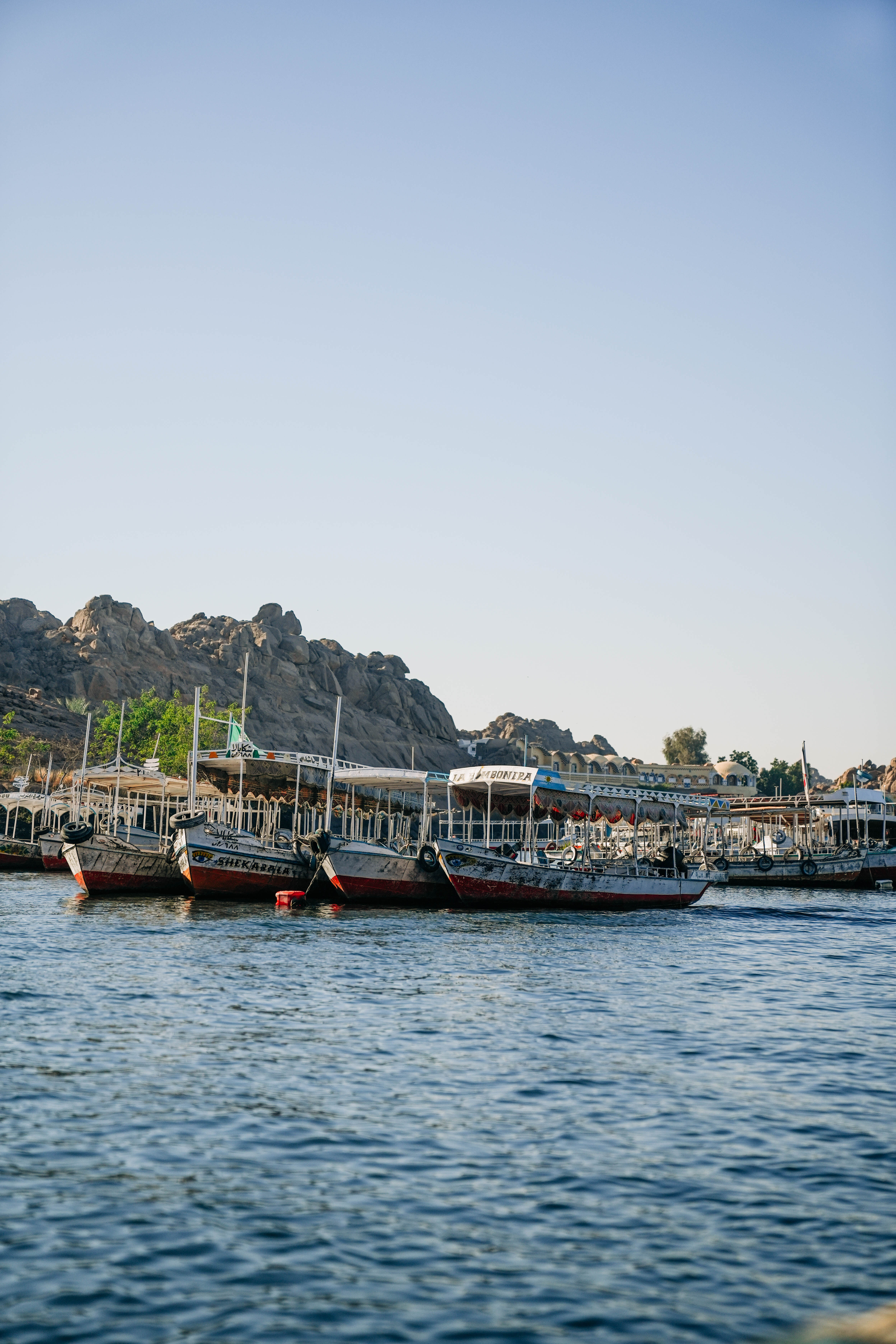 a typical boat on the Nile River