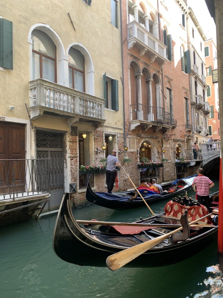 gondolas in the Venice canal