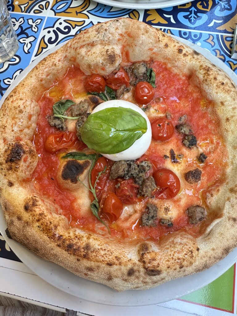 A pizza in Italy