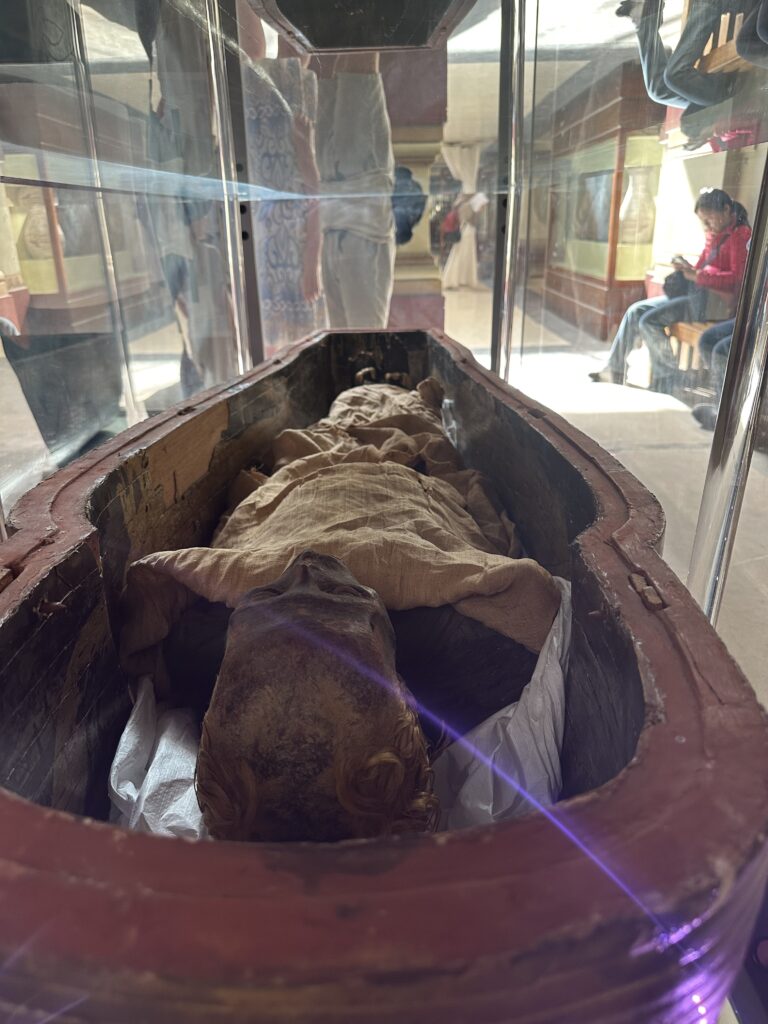a mummy in Egypt