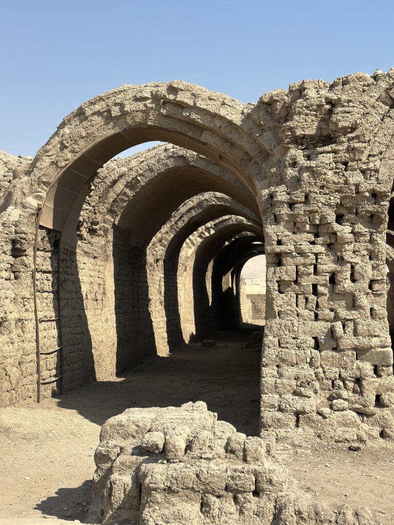 remains of mud houses in Egypt