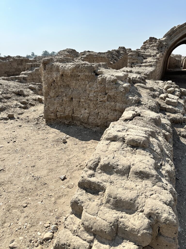 remains of mud shops in Egypt