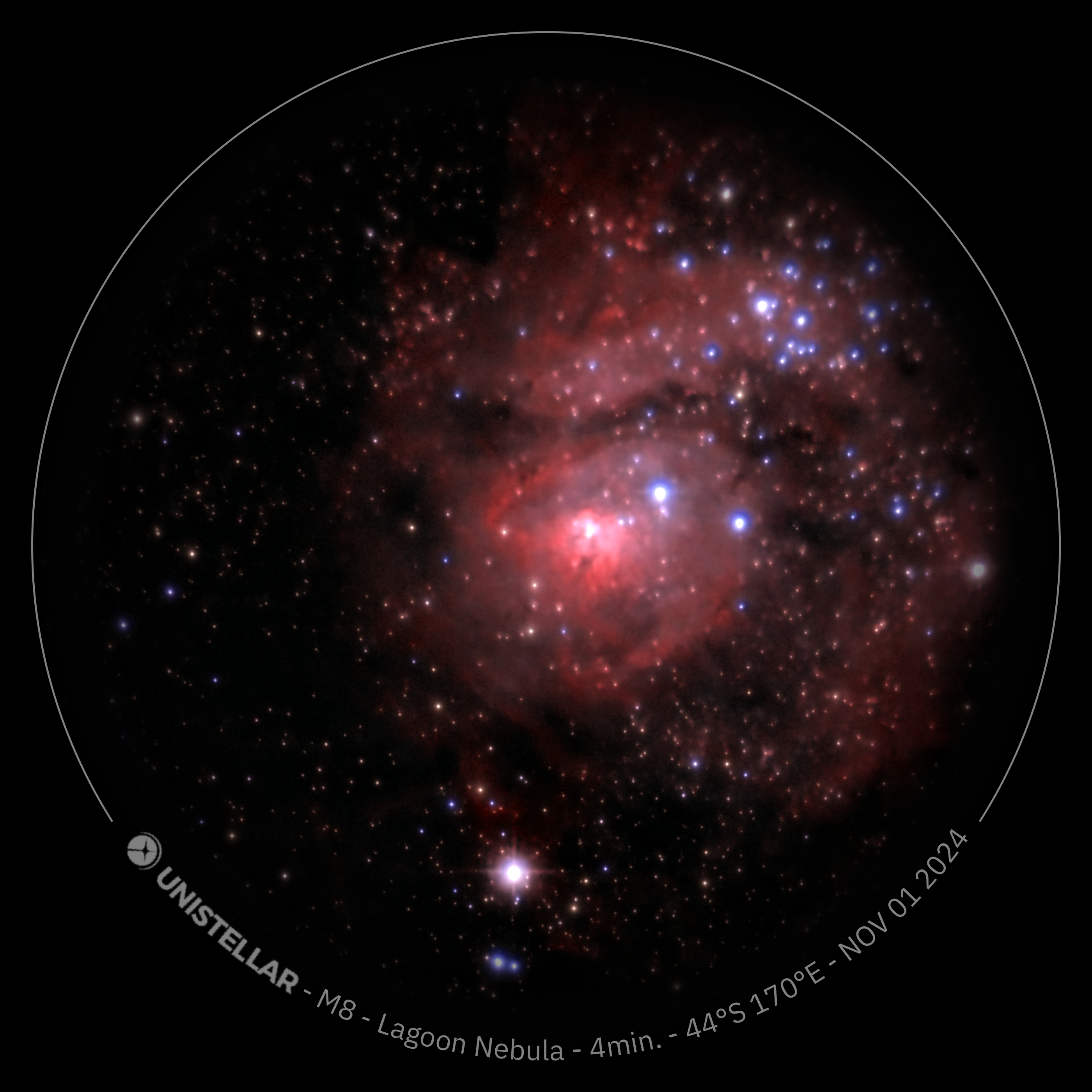 a constellation through a telescope